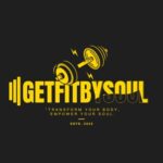 Black and Yellow Square Fitness Logo